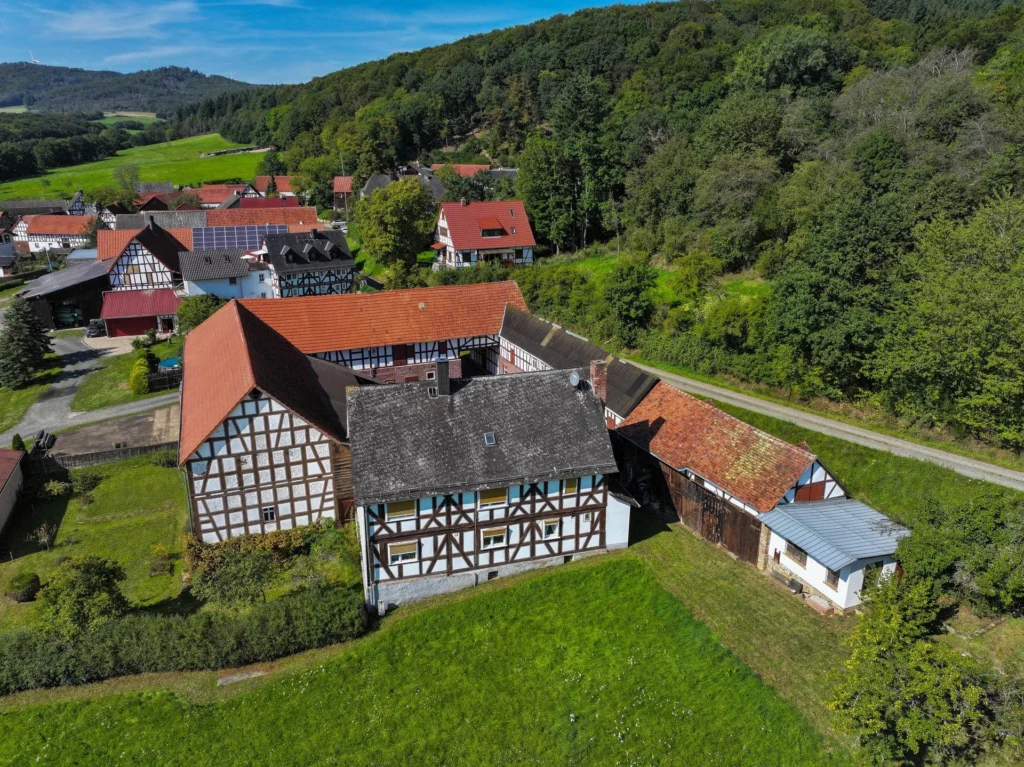 Wohnhaus.Vogelperspektive